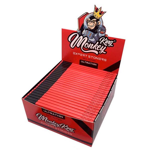 Papel Monkey King Size Slim Expert Stoners Red