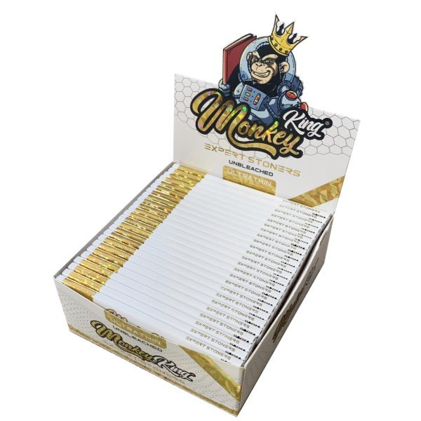 Papel Monkey King Size Slim Expert Stoners Unbleached