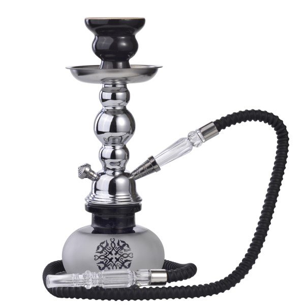 Shisha Silver Black & Estuche 25 cm.