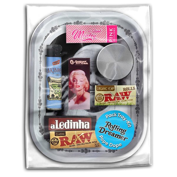Pack Tray Kit 18x14 cm. Rolling Dreamer Pope Dope